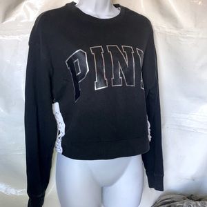 PINK Sweater with Laced Sides